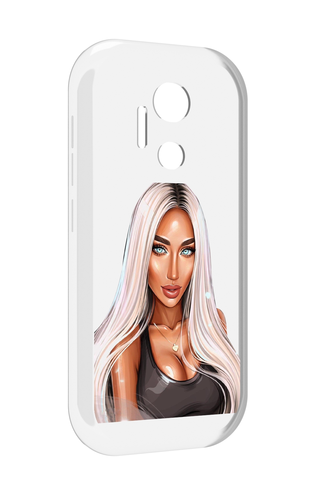 

Чехол MyPads Блондинка женский для doogee x97 pro, Прозрачный, Tocco