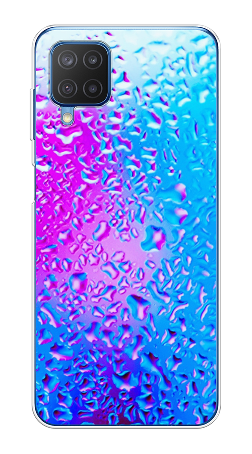 

Чехол на Samsung Galaxy A12/M12 "Капли на стекле", Голубой;розовый, 2102650-3