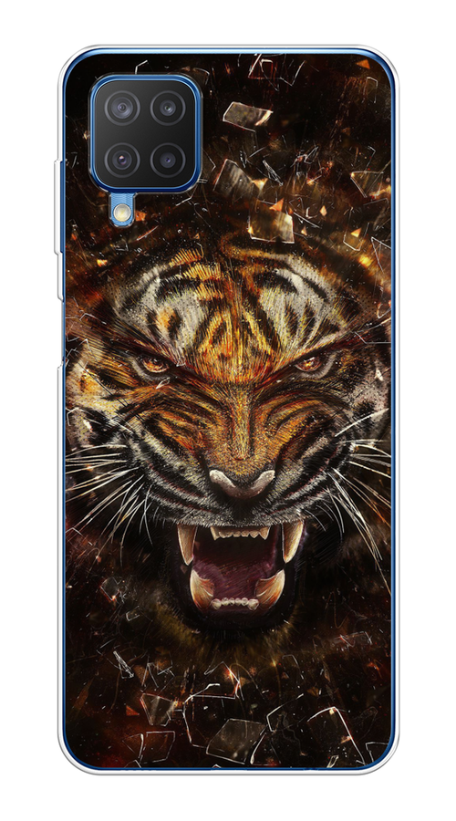 

Чехол на Samsung Galaxy A12/M12 "Тигр осколки", Оранжевый;серый;черный, 2102650-1