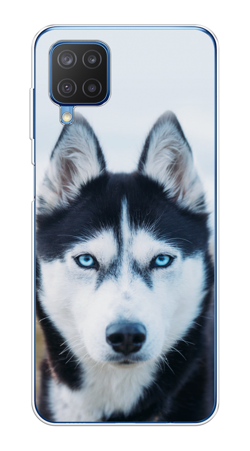

Чехол на Samsung Galaxy A12/M12 "Хаски 2", Синий;белый, 2102650-1