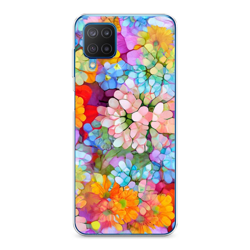 фото Чехол на samsung galaxy a12/m12 "цветы витраж" case place