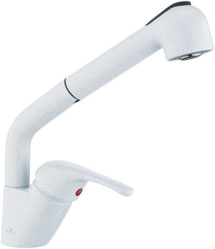

Смеситель для кухни Webert MARE pull-out granit White MA940202 38345
