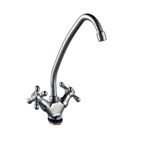 

Смеситель для кухни ZERICH 1/2'' м/к крест керамика SKZC1279