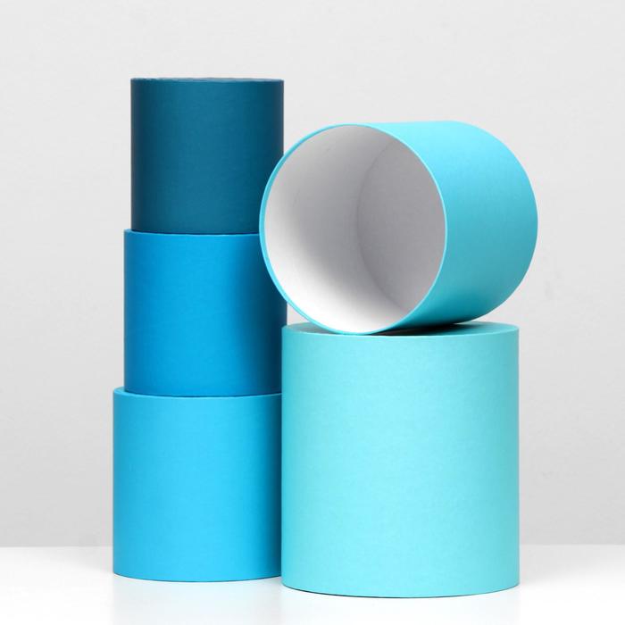 

Набор круглых коробок 5 в 1 Пантон 300 без крышек 23 х 23 х 25 - 15 х 15 х 15 см