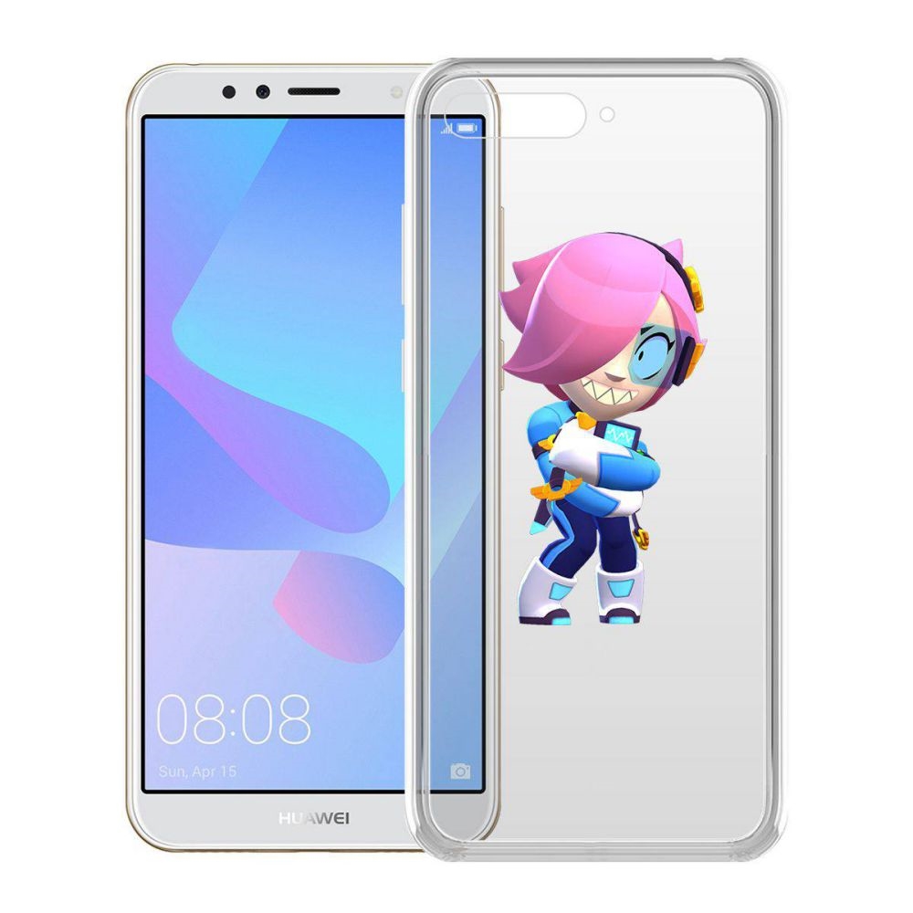

Чехол-накладка Brawl Stars-Колетт Навигатор для Huawei Y6 (2018)