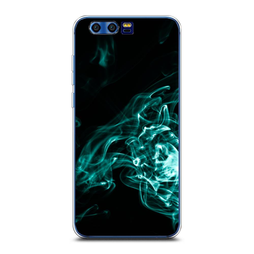 

Чехол на Honor 9 "Дым", Голубой;черный, 62450-3