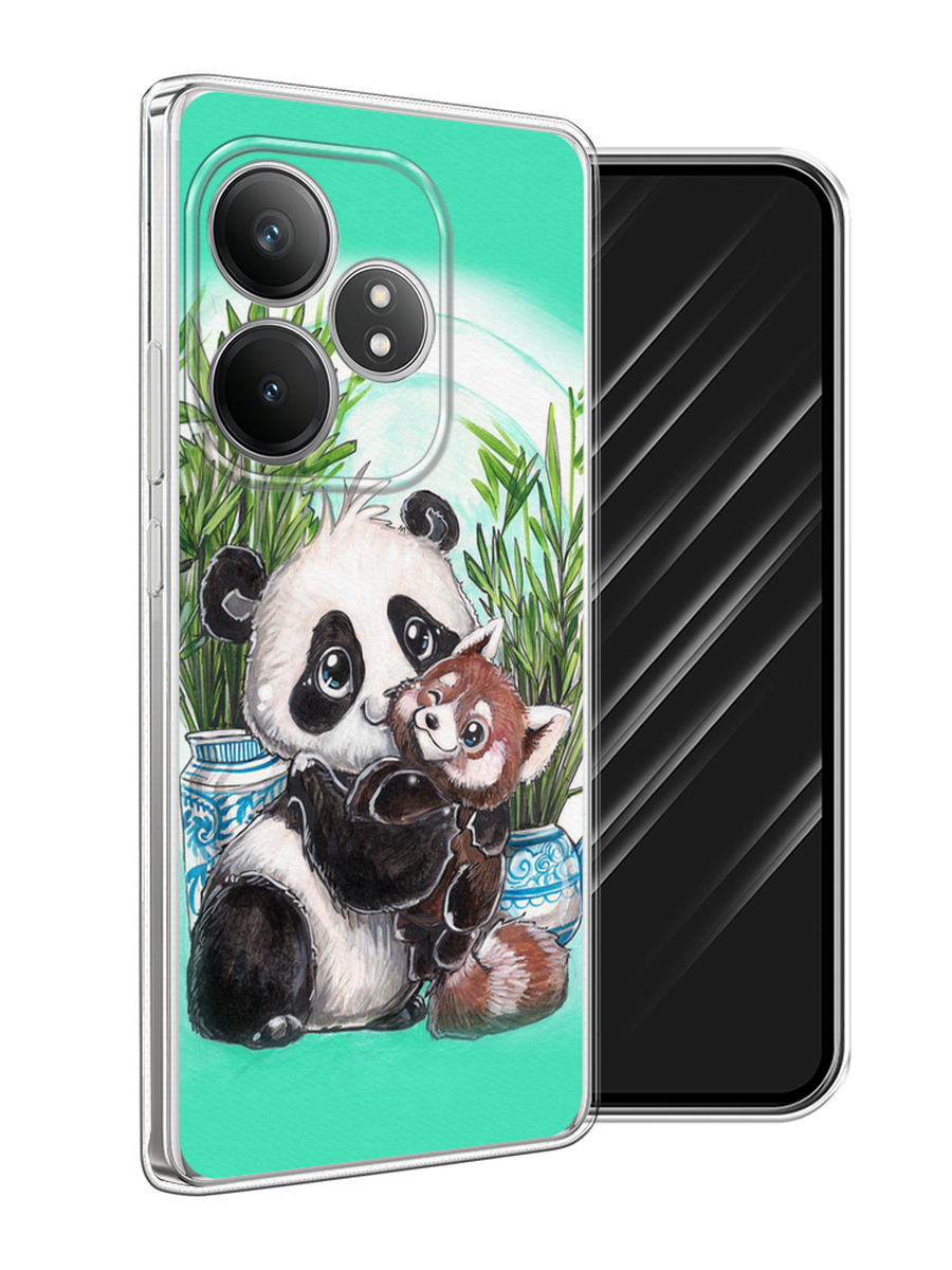 

Чехол Awog на Realme GT Neo 6 SE "Друзья зверята", Бирюзовый;белый;черный, 2516850-1