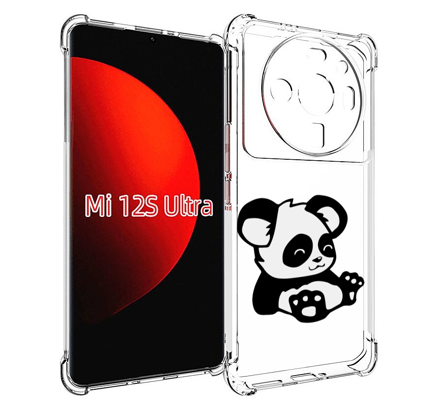 

Чехол MyPads панда-детеныш детский для Xiaomi 12S Ultra, Прозрачный, Tocco