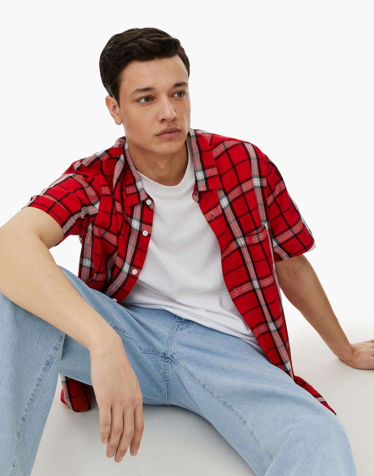 

Рубашка мужская Gloria Jeans BWT001309 красная L, Красный, BWT001309