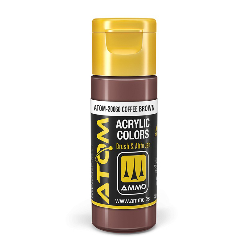 

Акриловая краска Ammo Mig Atom color Кофейно-коричневый ATOM20060