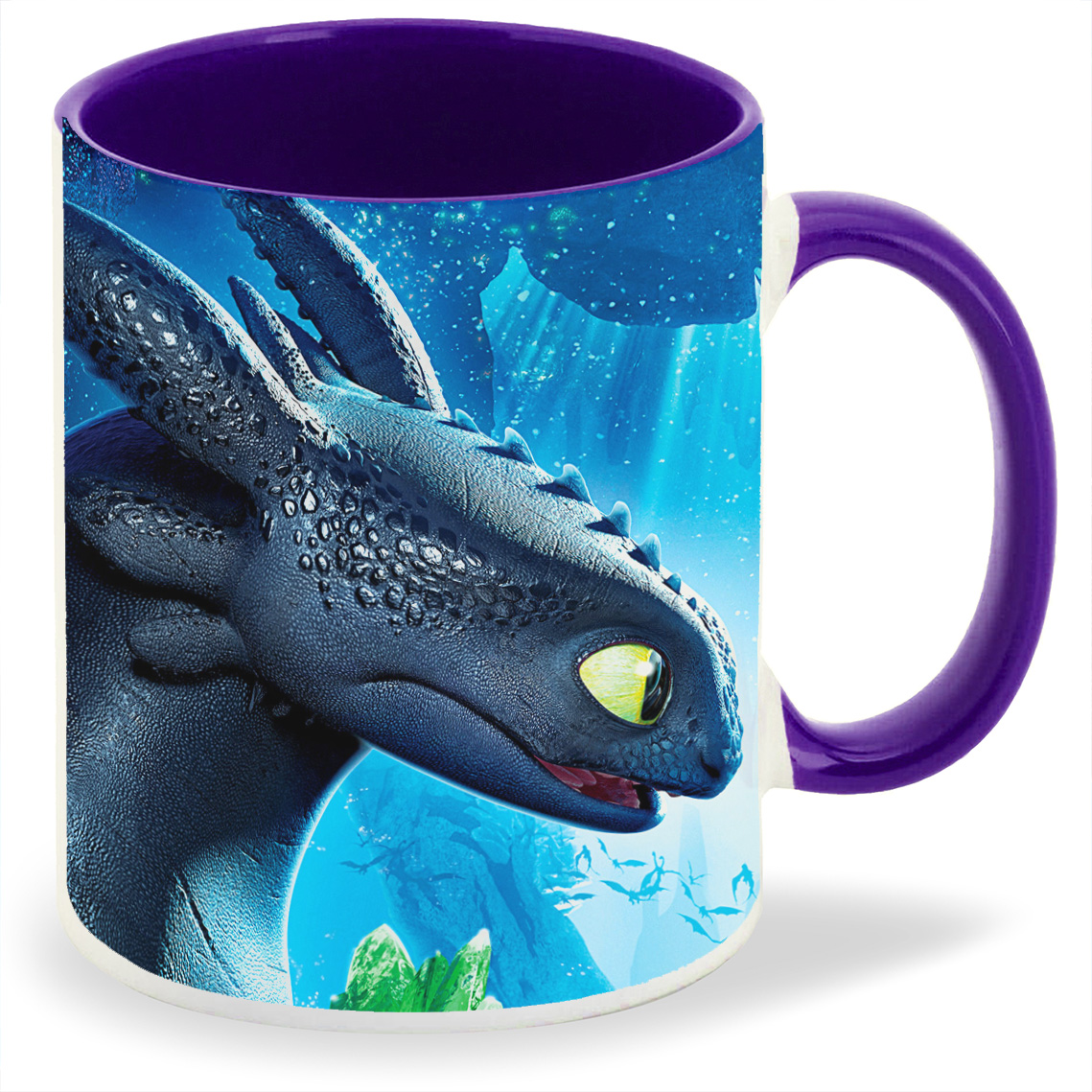 

Кружка CoolPodarok Мульфильмы Как приручить дракона (черный и белый)