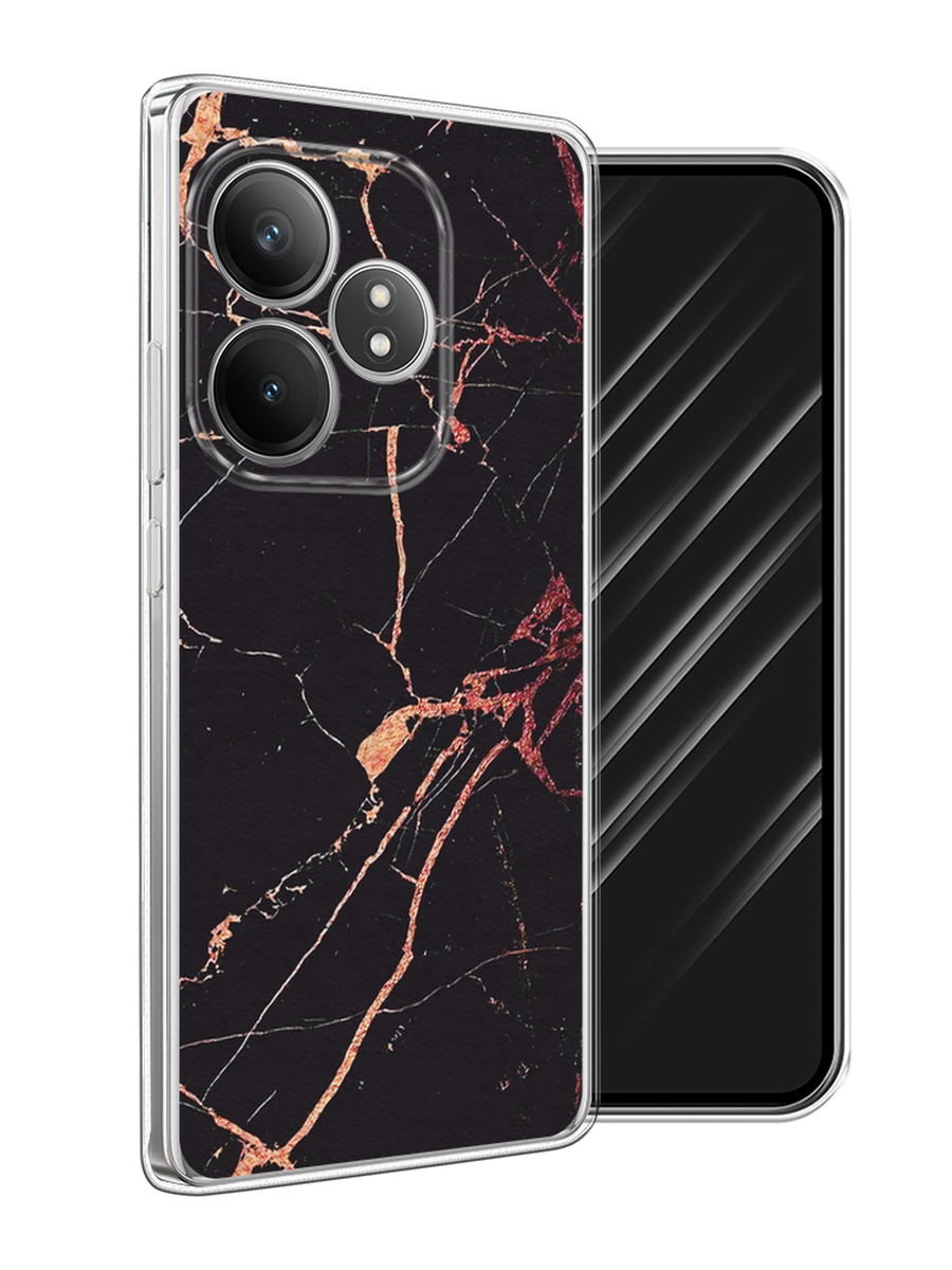 

Чехол Awog на Realme GT Neo 6 SE "Мрамор розовое золото", Черный;розовый, 2516850-1