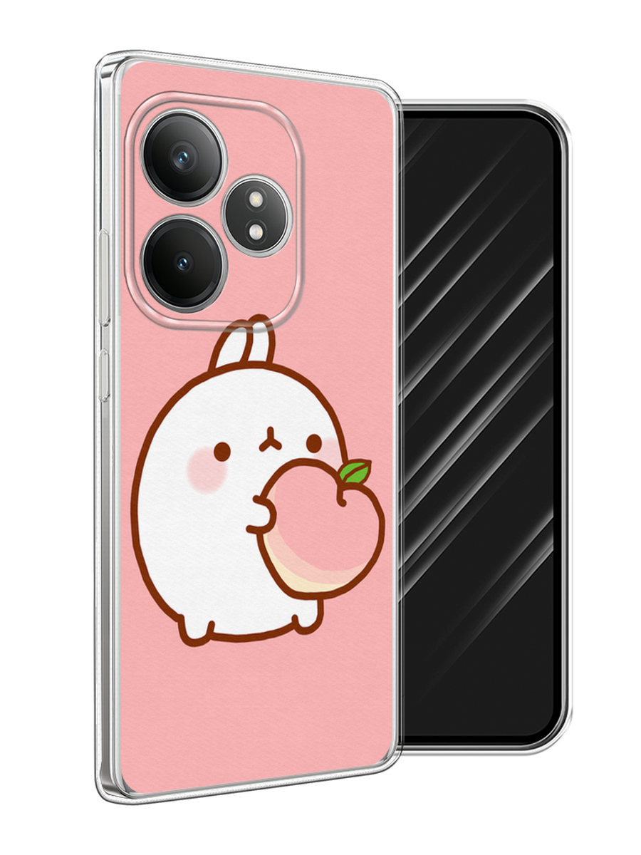 

Чехол Awog на Realme GT Neo 6 SE "Кролик с персиком", Розовый;бежевый, 2516850-1