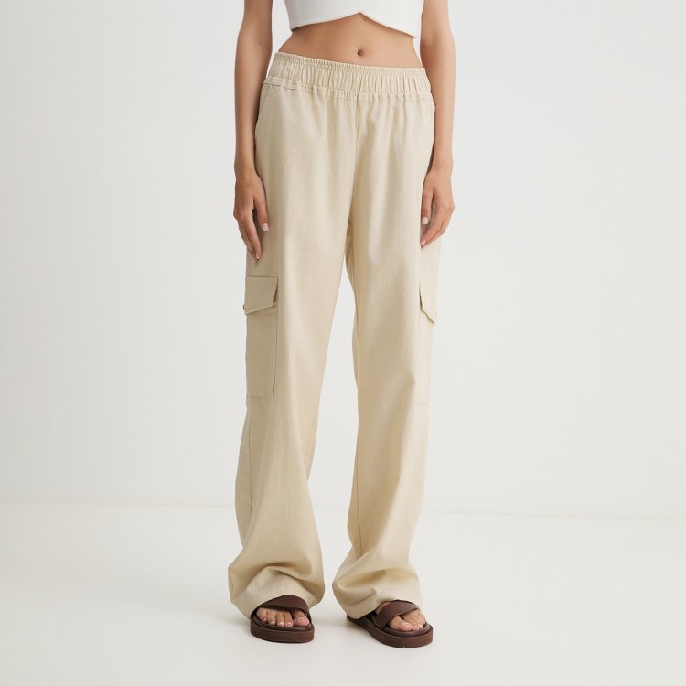 

Брюки женские Maison David BLN929-1 бежевые L, Бежевый, BLN929-1