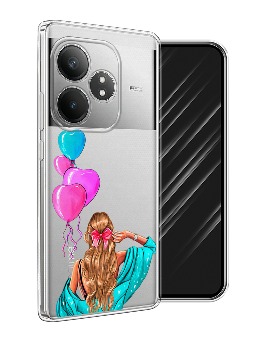 

Чехол Awog на Realme GT Neo 6 SE "День Рождения", Голубой;розовый;бежевый, 2516850-1