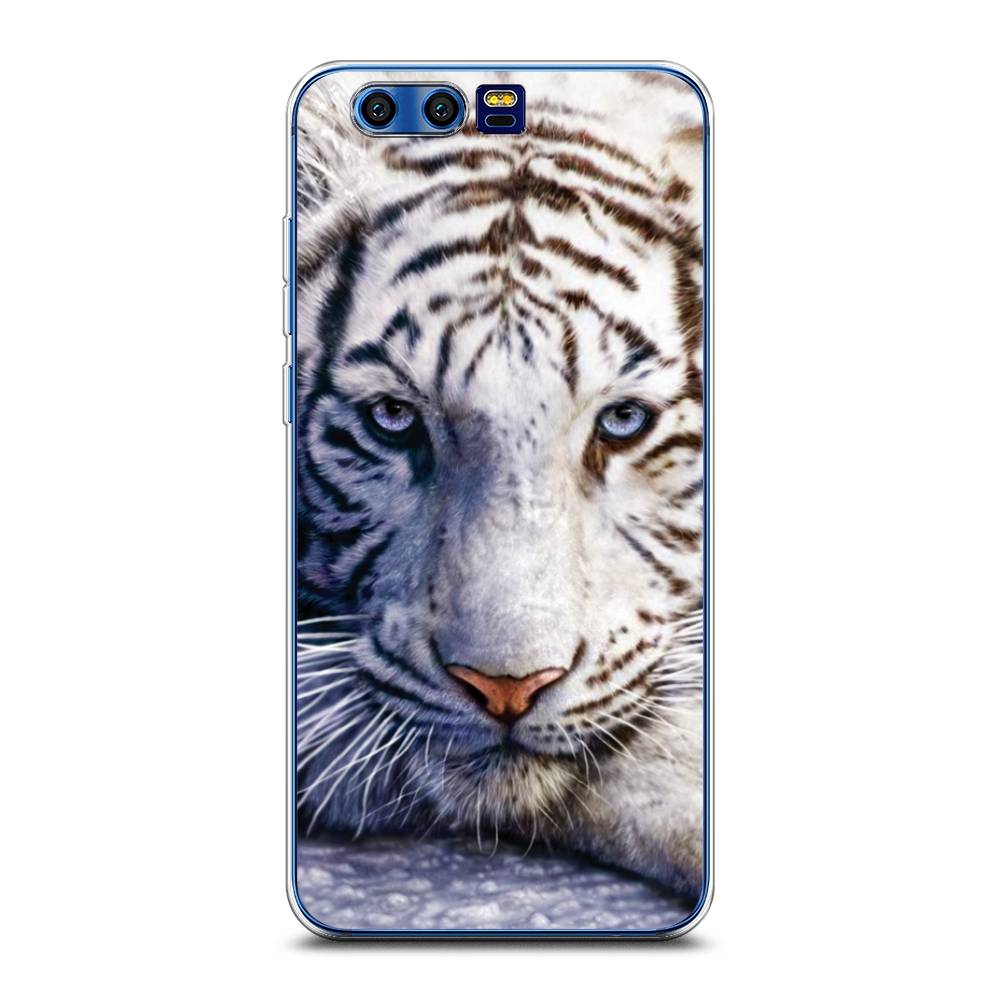 

Чехол на Honor 9 "Бенгальский тигр", Коричневый;белый, 62450-1