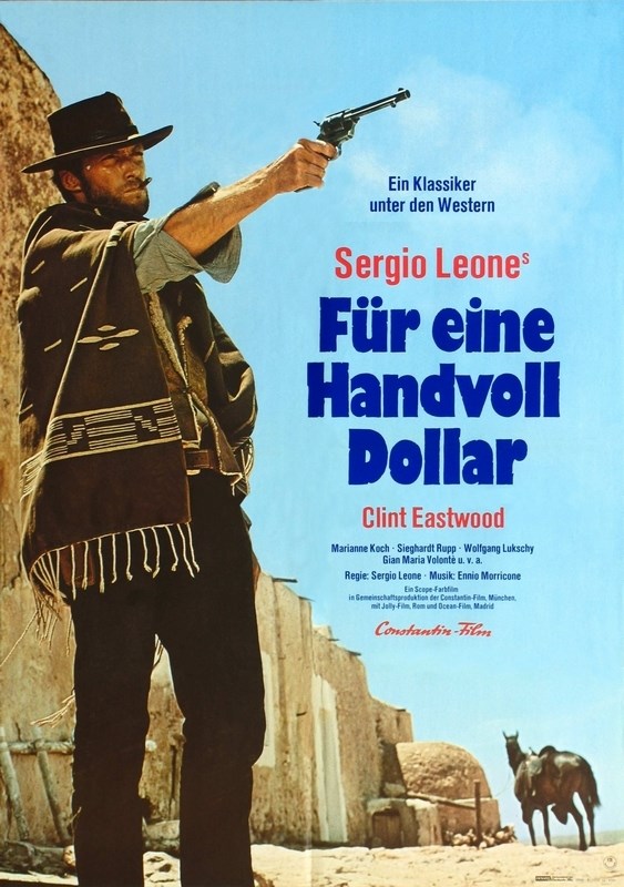 

Постер к фильму "За пригоршню долларов" (Per un pugno di dollari) 50x70 см