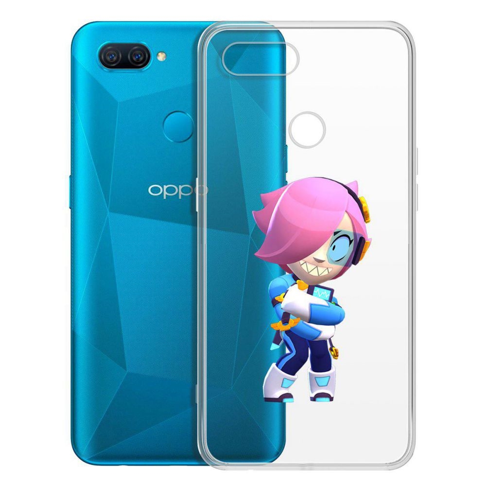 

Чехол-накладка Brawl Stars-Колетт Навигатор для Oppo A12/A11k/A7/A5s, Прозрачный