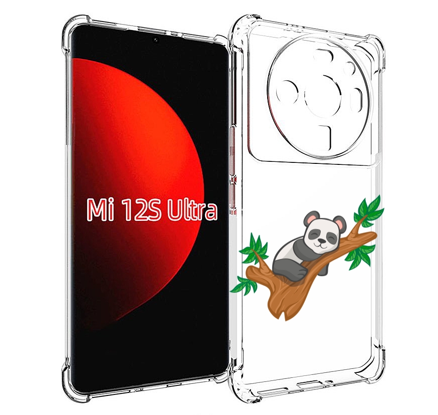 

Чехол MyPads панда-на-деревце для Xiaomi 12S Ultra, Прозрачный, Tocco