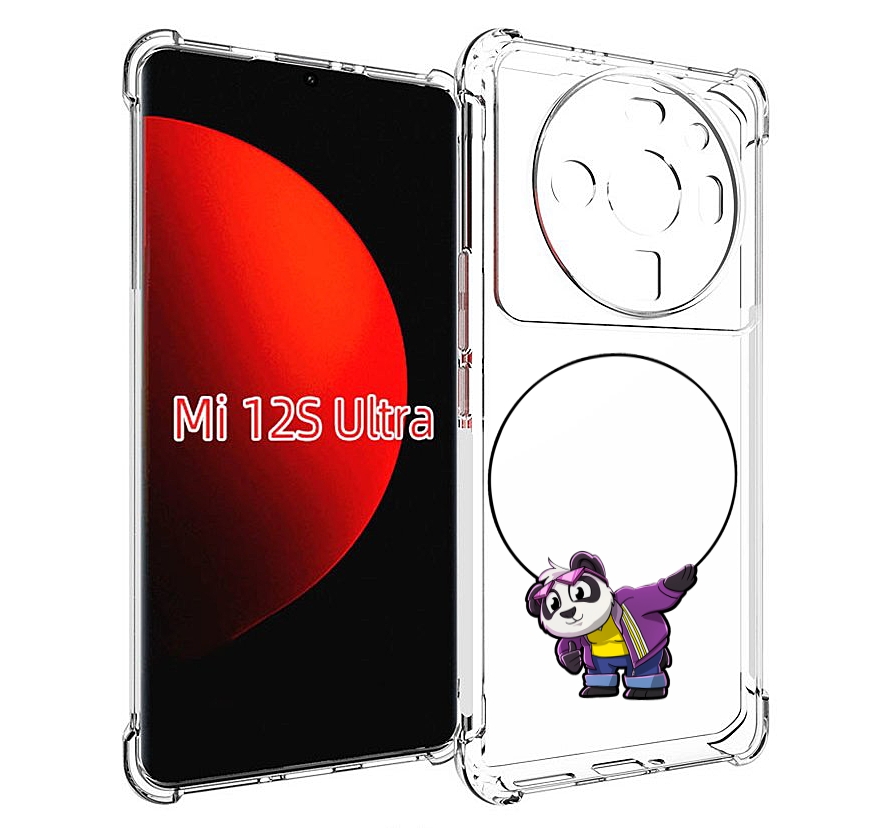 

Чехол MyPads панда-с-обручем для Xiaomi 12S Ultra, Прозрачный, Tocco