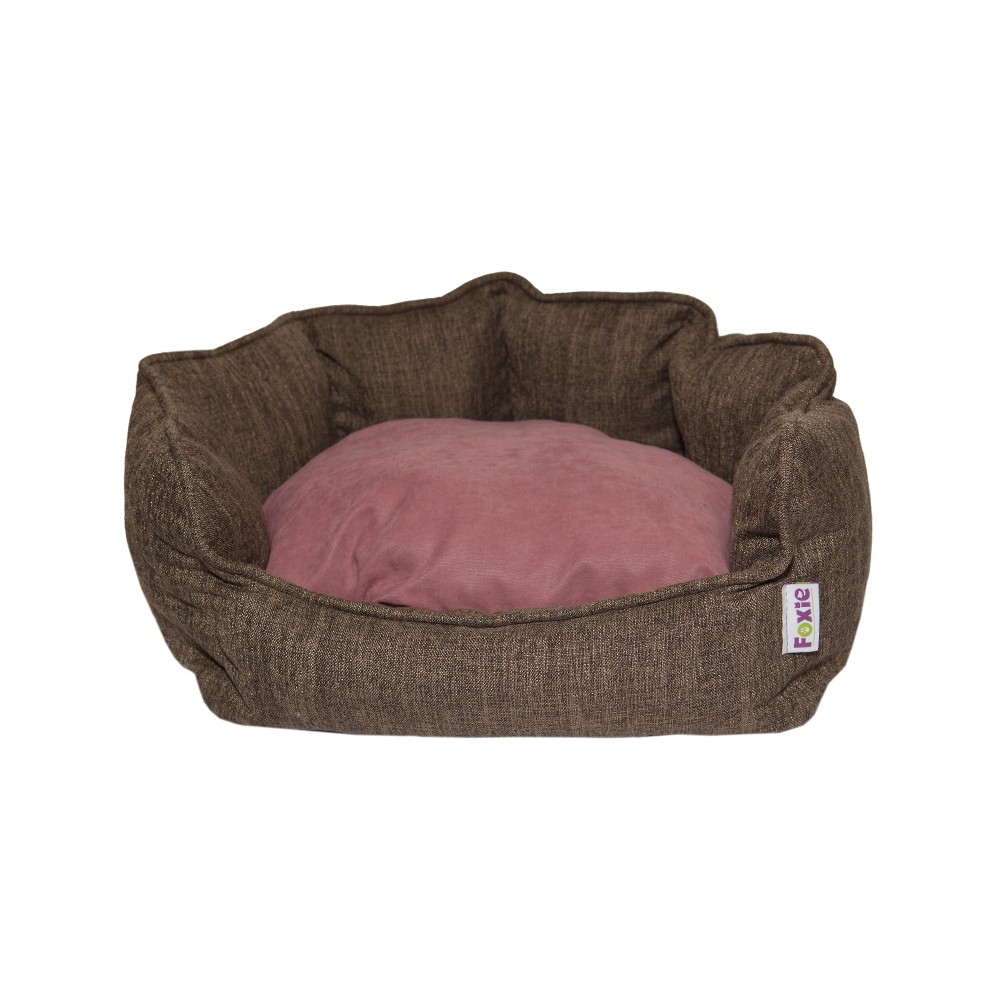 

Лежак для животных Foxie Cream Shell коричневый, 43 x 36 см