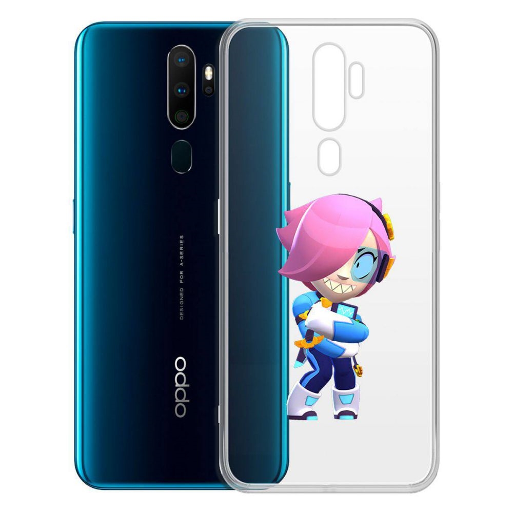 

Чехол-накладка Brawl Stars-Колетт Навигатор для Oppo A5 (2020)/A9 (2020), Прозрачный