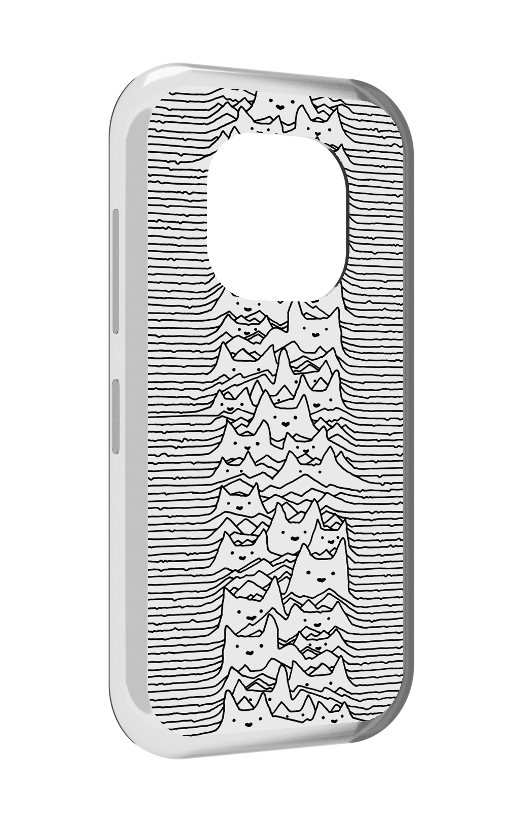 

Чехол MyPads черно белые коты 3D для Doogee V20, Прозрачный, Tocco