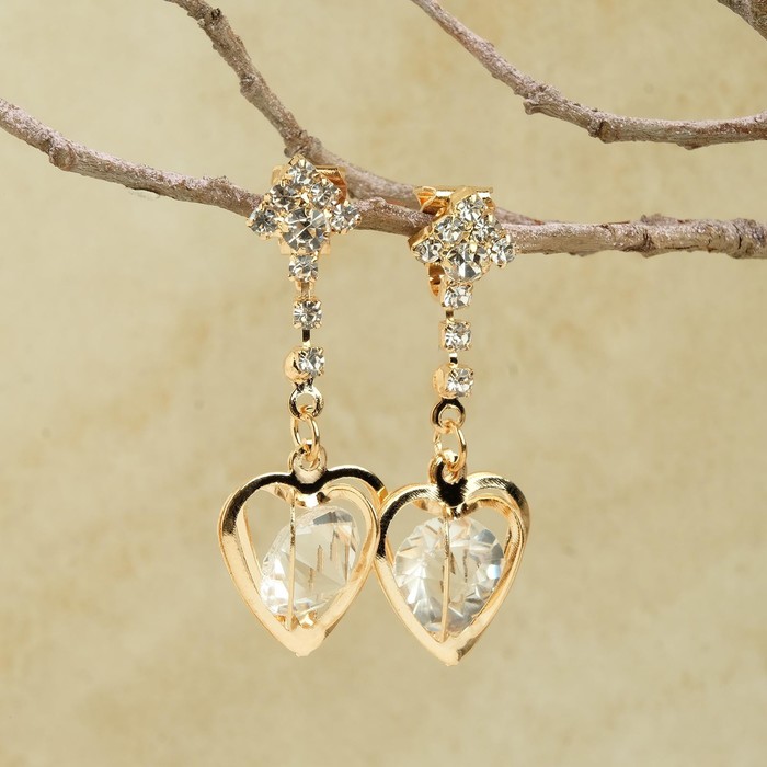 

Клипсыиз бижутерного сплава Queen Fair Wedding, стразы, Wedding