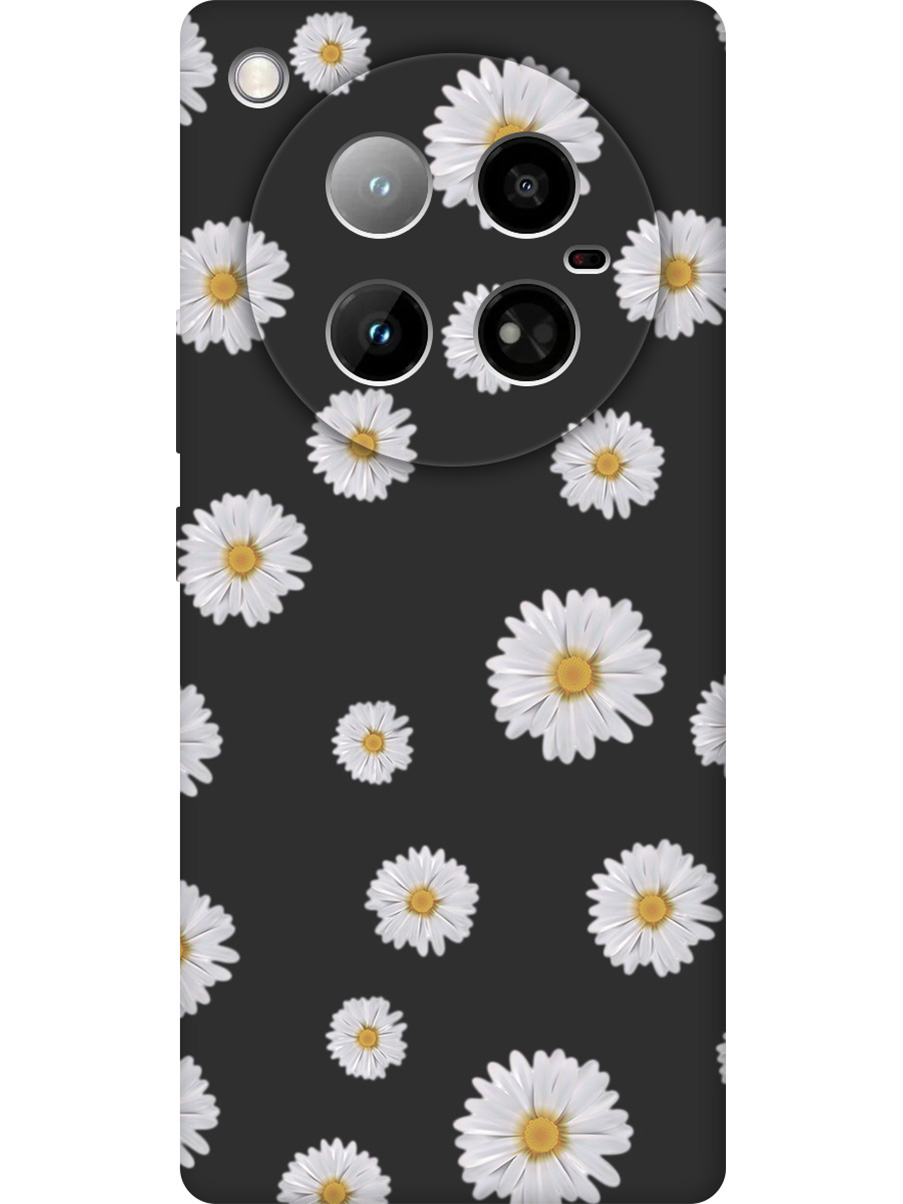 

Силиконовый чехол на Infinix Zero 40 4G с принтом "Ромашки" матовый черный, Черный;прозрачный;серый, 786722321