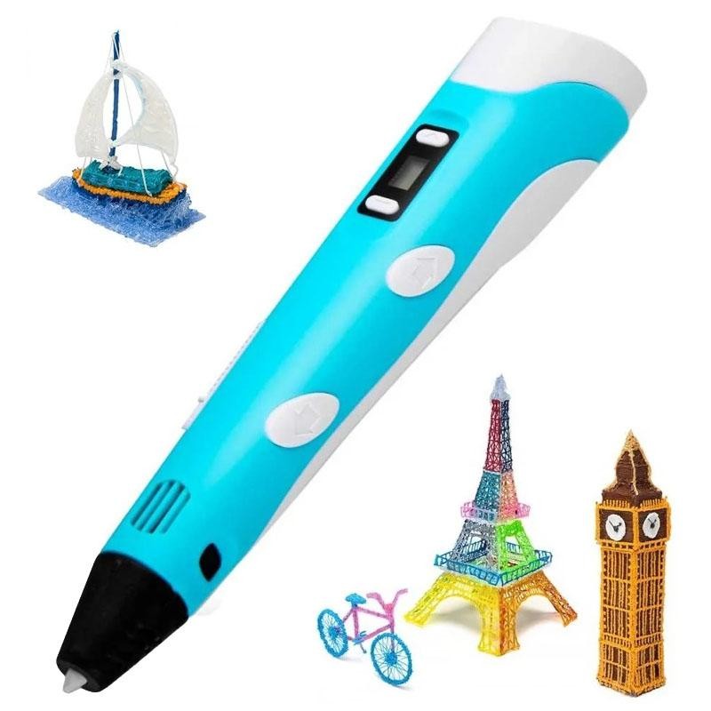 

3D ручка c LCD дисплеем 3D Pen 2 (Цвет: Бирюзовый ), 00110711
