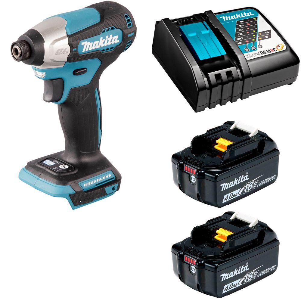 

Аккумуляторный ударный шуруповерт LXT 18В, акк 2х4Ач и з/у, Makita DTD157RME, DTD157RME