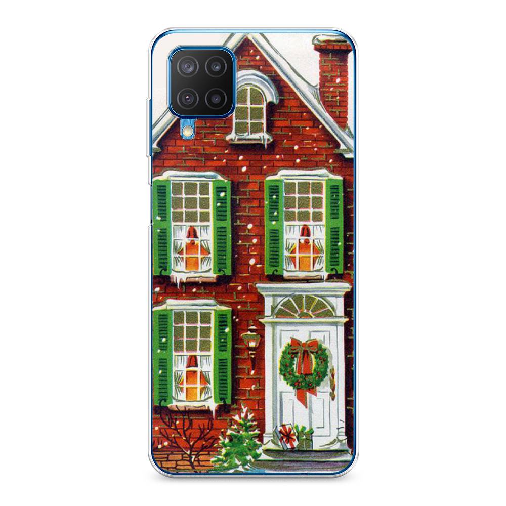 

Чехол на Samsung Galaxy A12/M12 "Рождественский дом", Зеленый;красный;белый, 2102650-5