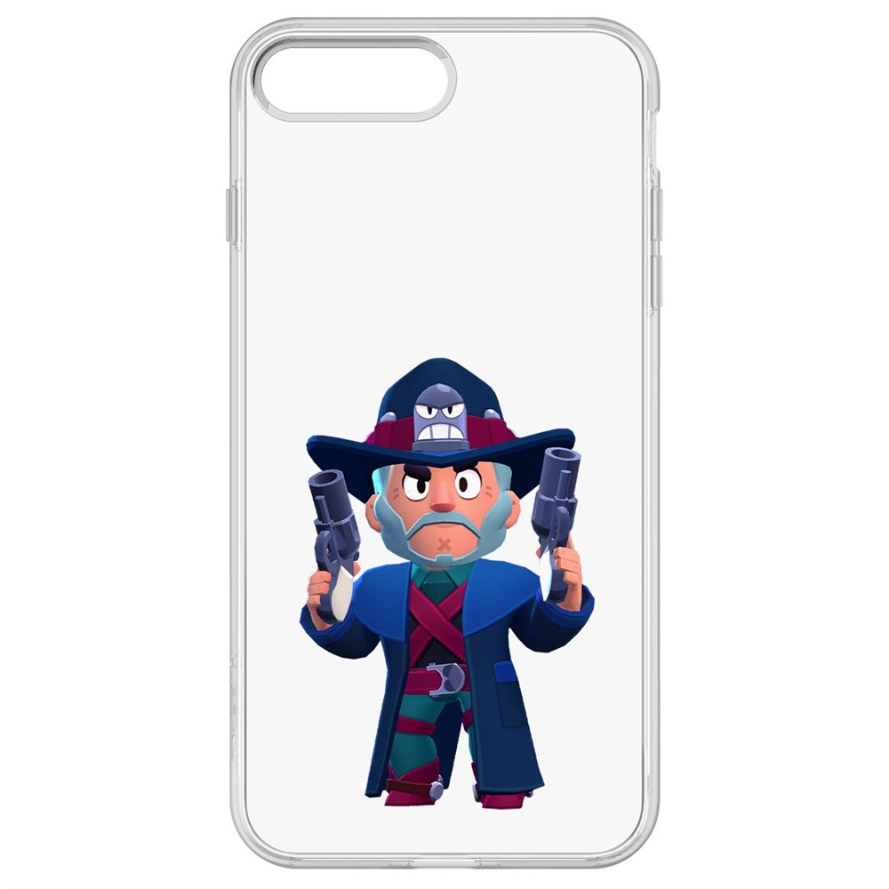 

Чехол-накладка Krutoff Clear Case Brawl Stars-Стрелок Кольт для iPhone 7 Plus