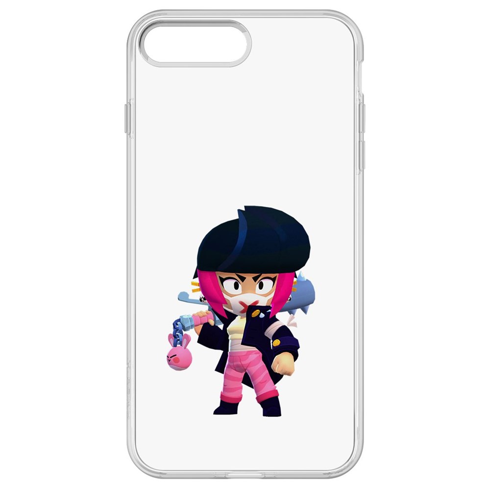 Чехол-накладка Krutoff Clear Case Brawl Stars-Ужасная Биби для iPhone 7 Plus
