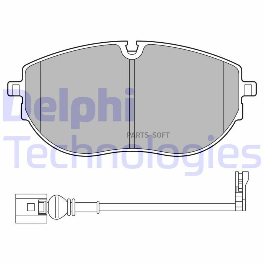 Тормозные колодки DELPHI дисковые LP3652