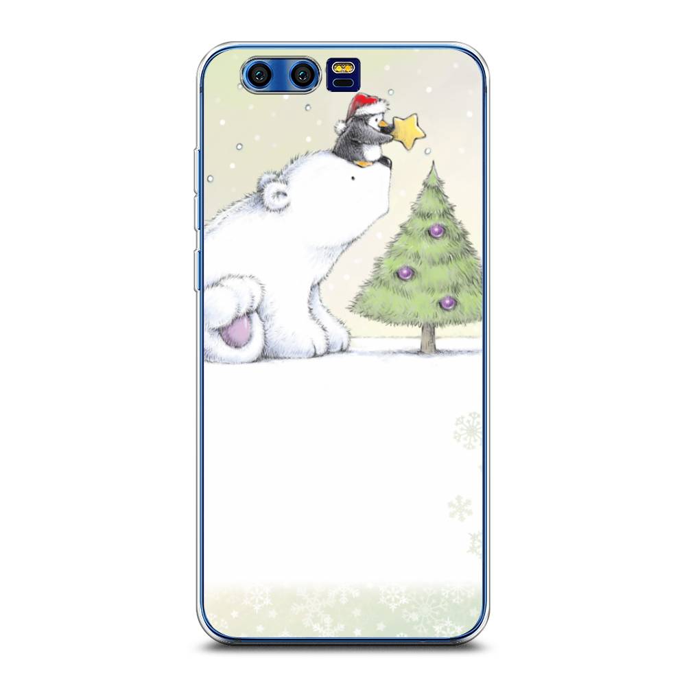 

Чехол на Honor 9 "Украшение елки", Белый;бежевый, 62450-5
