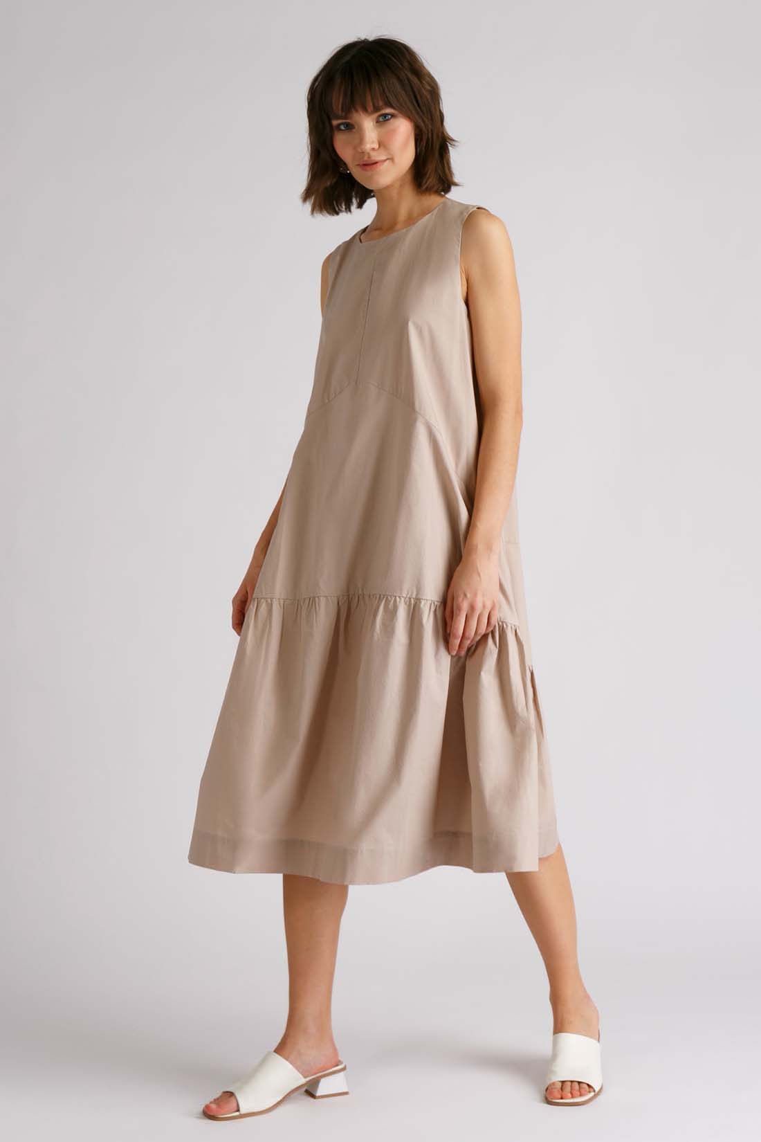 Платье женское Baon B451097 бежевое XL