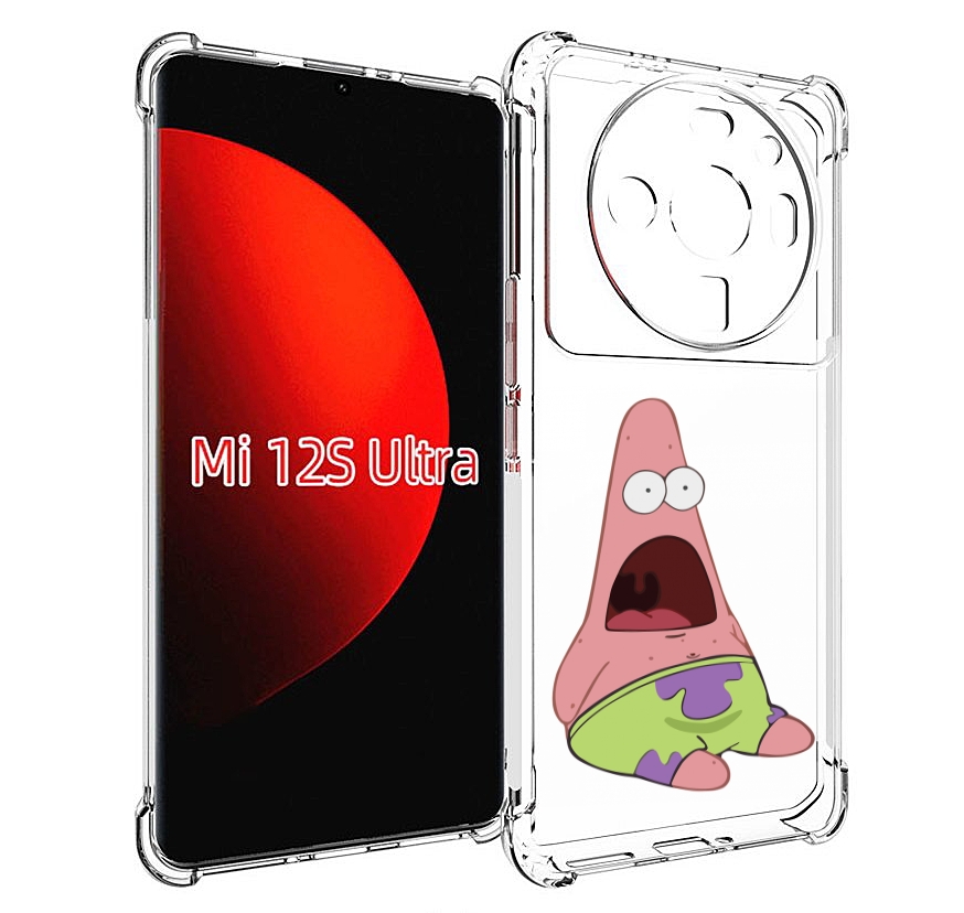 

Чехол MyPads патрик-в-шоке детский для Xiaomi 12S Ultra, Прозрачный, Tocco