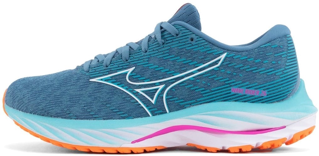 

Кроссовки женские Mizuno Wave Rider 26 W синие 4 UK, Синий, Wave Rider 26 W