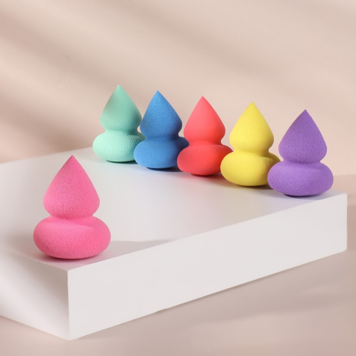 

Спонж для нанесения косметики, 5,5 × 4 см, цвет МИКС