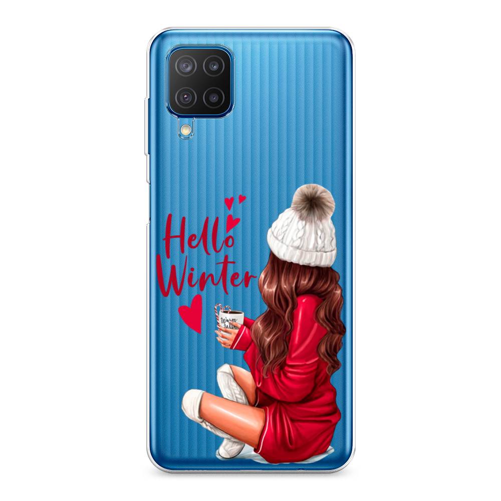 

Чехол на Samsung Galaxy A12/M12 "Hello winter", Красный;белый;коричневый, 2102650-5