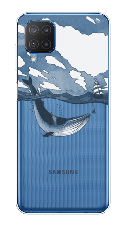

Чехол на Samsung Galaxy A12/M12 "Большой кит", Синий, 2102650-1