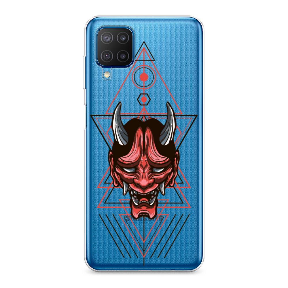 

Чехол на Samsung Galaxy A12/M12 "Hanya Oni mask", Серый;красный;черный, 2102650-4