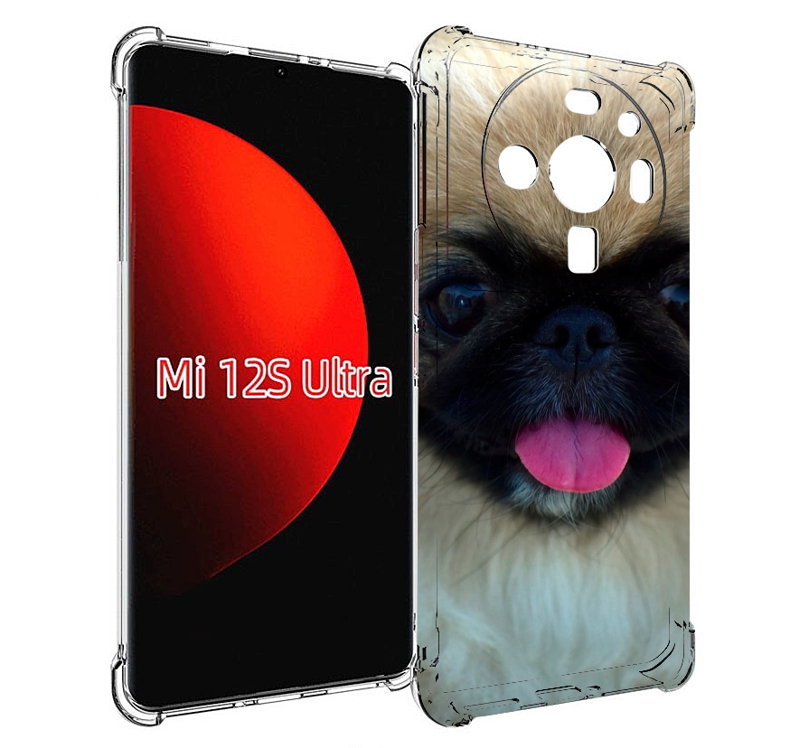 

Чехол MyPads пекинез для Xiaomi 12S Ultra, Прозрачный, Tocco