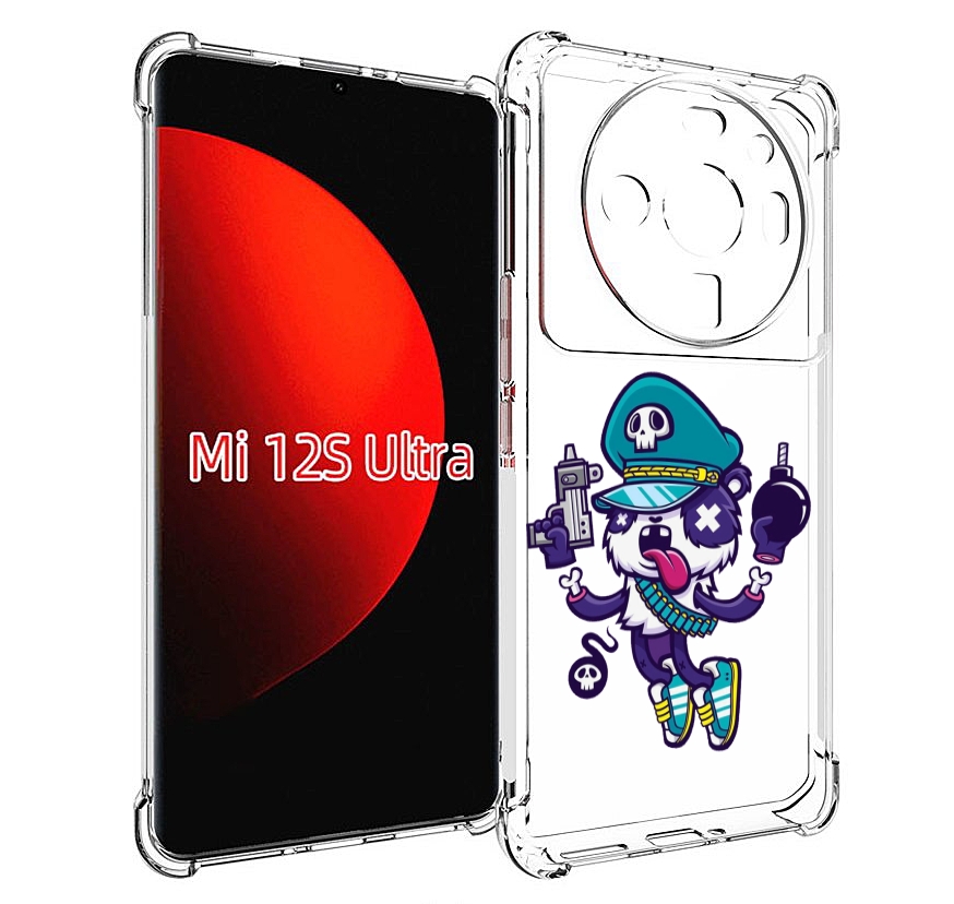 

Чехол MyPads персонаж с пистолетом и бомбочкой для Xiaomi 12S Ultra, Прозрачный, Tocco