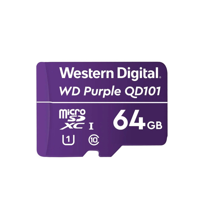 Карта памяти WD Micro SDXC 512Гб (Purple Class 10 (WDD512G1P0C) 512Gb MicroSD)