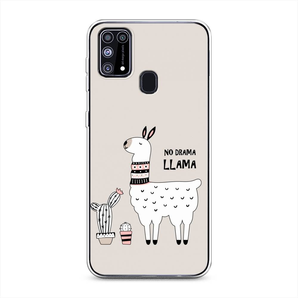 

Чехол Awog на Samsung Galaxy M31 / Самсунг M31 "No drama LLama", Разноцветный, 2100750-2