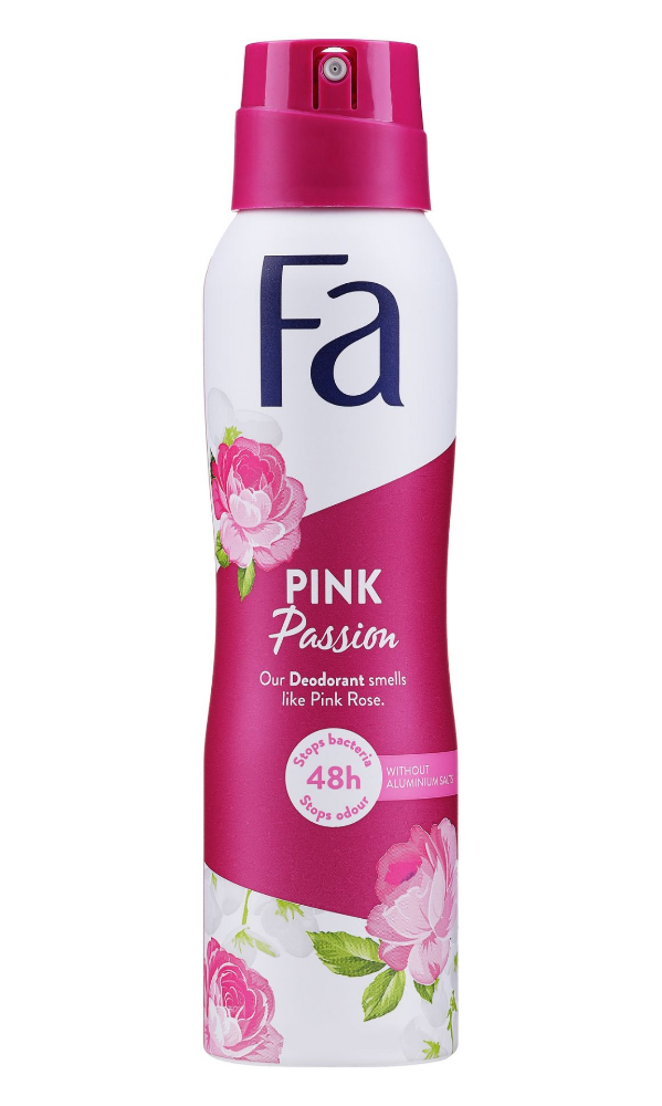 фото Антиперспирант спрей fa розовая страсть с ароматом розовой розы pink passion deodorant s