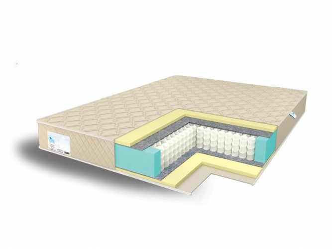 

Матрас Comfort Line Memory2 S1000 75х186, Бежевый;белый;серый;серебристый, Memory2 S1000