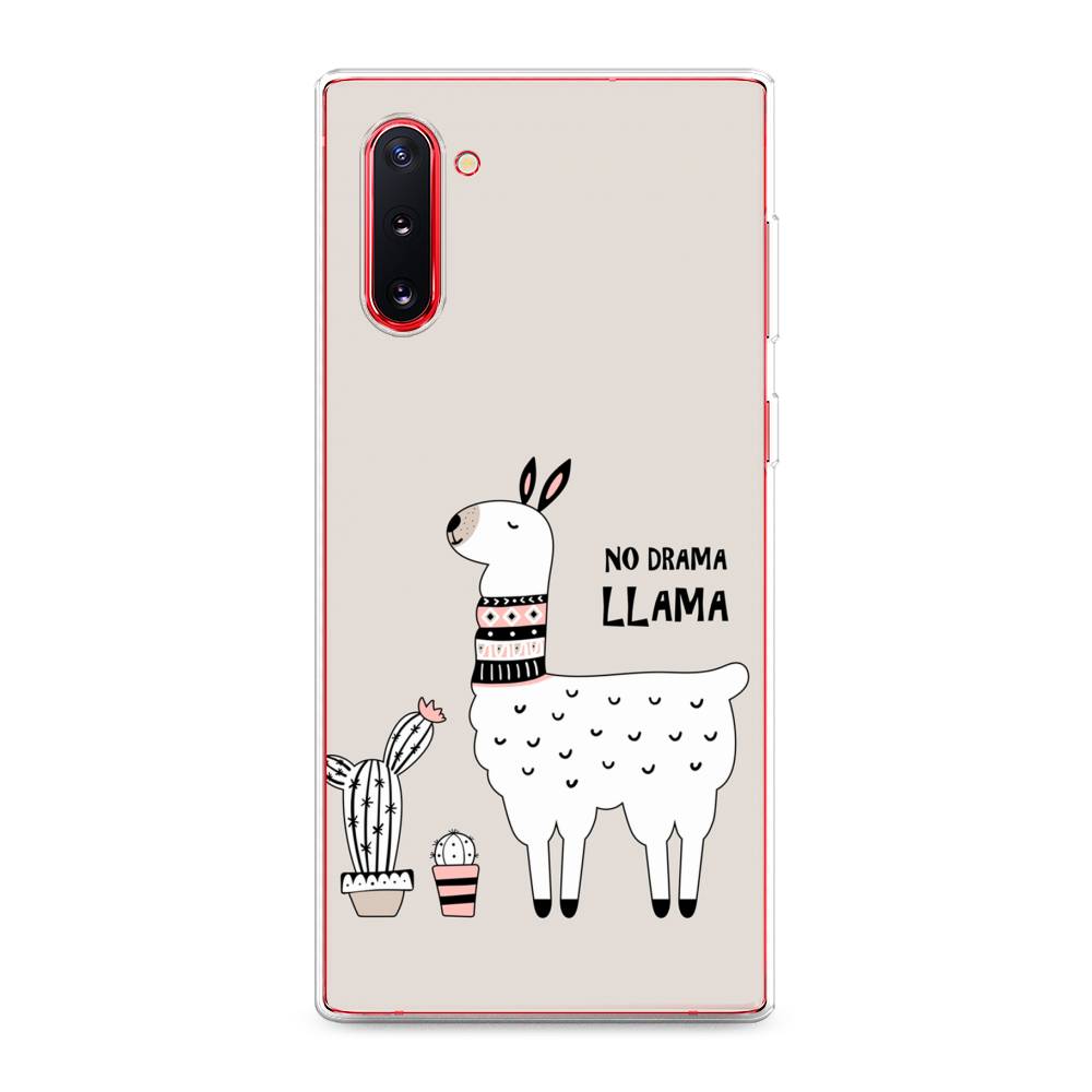 

Чехол Awog на Samsung Galaxy Note 10 "No drama LLama", Разноцветный, 28650-2